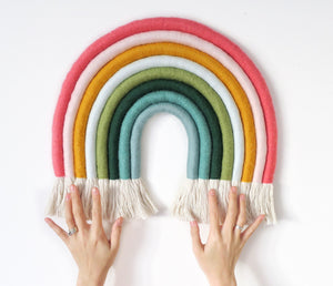 Rainforest rainbow wall hanging