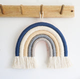 Archer blue neutral rainbow wall hanging