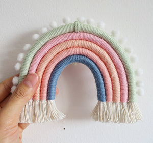 Panna Cotta mini rainbow wall hanging