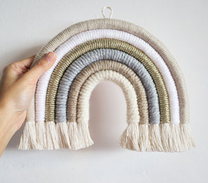 Tallulah neutral rainbow wall hanging