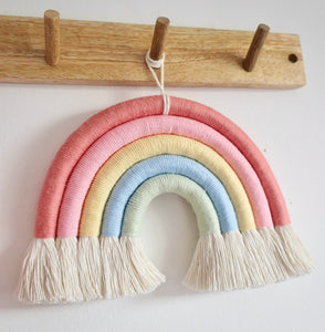 Amoret chunky rainbow wall hanging