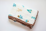 Baby girl muslin blanket