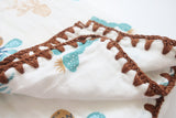 Baby girl muslin blanket