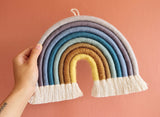 Elijah macrame rainbow wall hanging