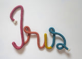 Iris Personalised wire name sign