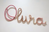 Olivia Personalised wire name sign