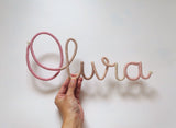 Olivia Personalised wire name sign