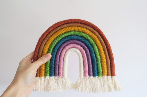 Sunset in Malaga rainbow wall hanging