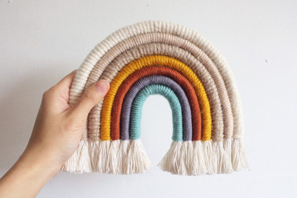 Spice garden boho rainbow wall hanging