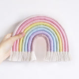 Flamingo rainbow wall hanging