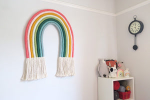 Rainforest rainbow wall hanging