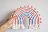 Aqua Peach rainbow wall hanging