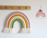 Summer Blush rainbow wall hanging