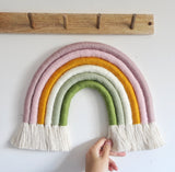 Summer Blush rainbow wall hanging